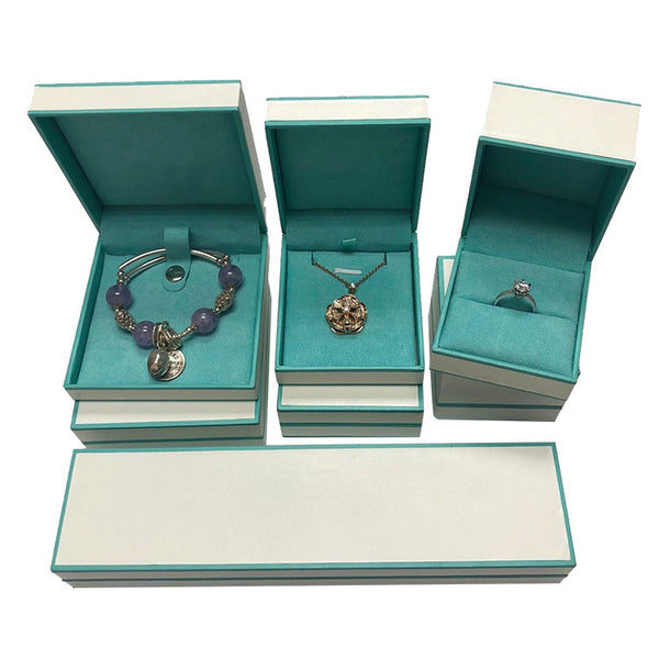 Two-color Blue and White Jewelry Box, Special Rings, Earrings, Pendants, Bracelets, Necklaces, Jewelry Box, Spot Order.