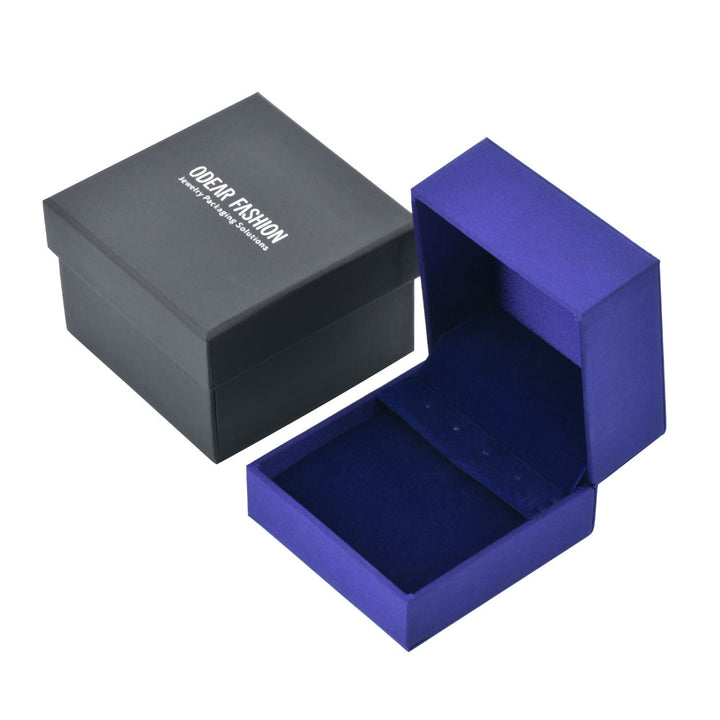 Elegant Square Shaped Blue Color Jewelry Package Boxes For Wedding