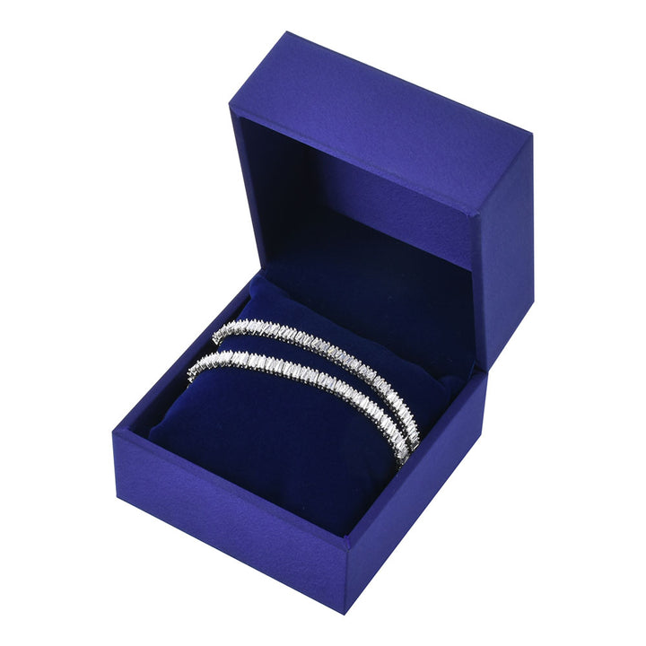 Elegant Square Shaped Blue Color Jewelry Package Boxes For Wedding