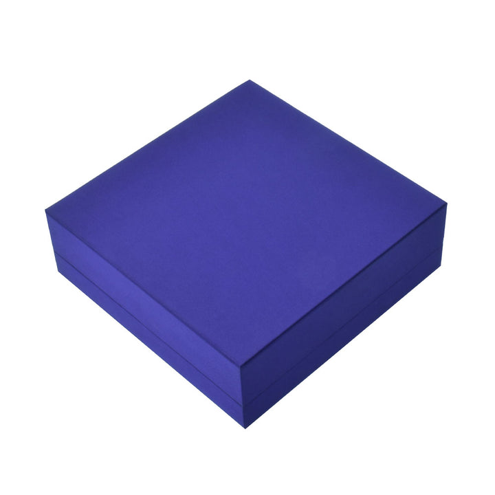 Elegant Square Shaped Blue Color Jewelry Package Boxes For Wedding