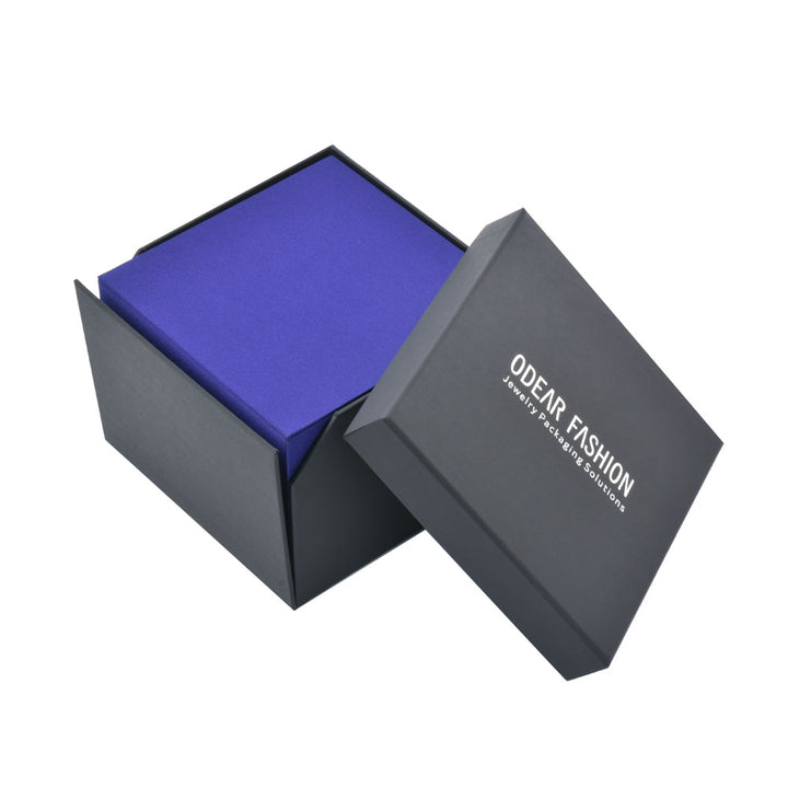 Elegant Square Shaped Blue Color Jewelry Package Boxes For Wedding
