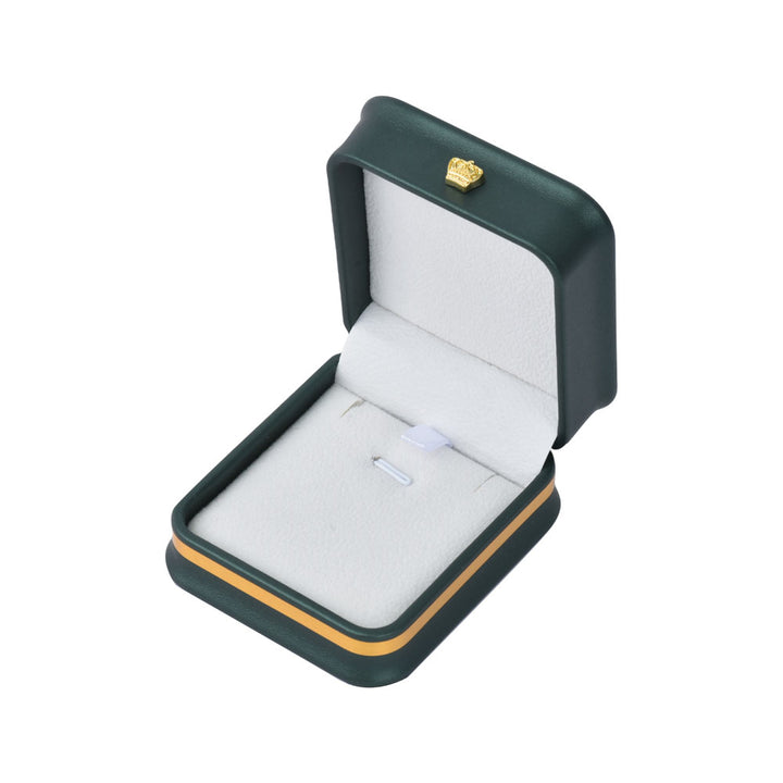 Fashion Design Elegant PU Waist Collection Jewelry Box With Gold Trim For Wedding
