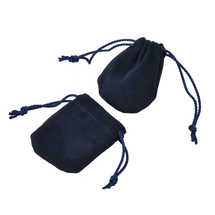High-End Elegant Soft Touch Multi Colors Jewelry Package Velvet Pouch With Ribbon