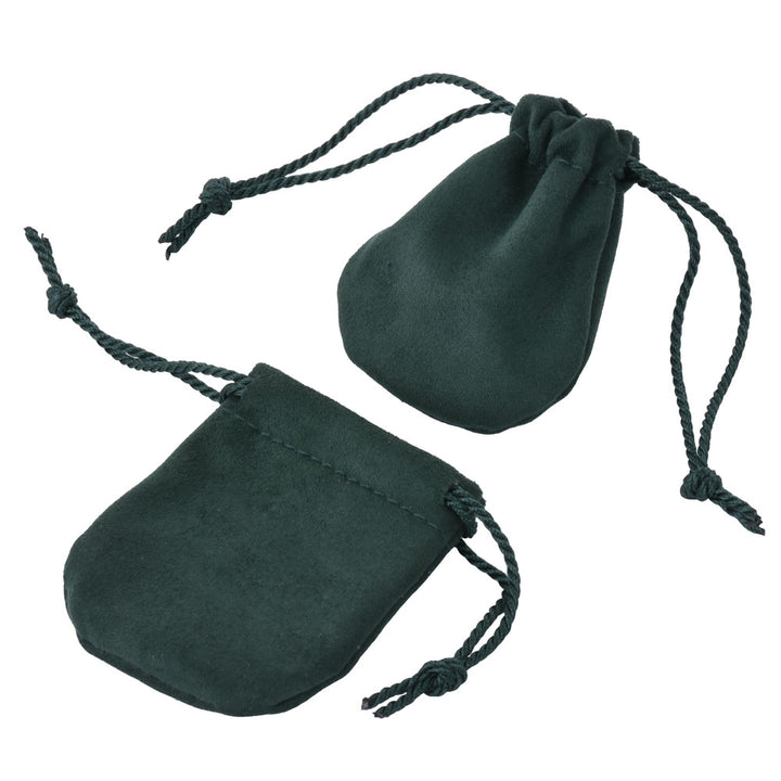 High-End Elegant Soft Touch Multi Colors Jewelry Package Velvet Pouch With Ribbon