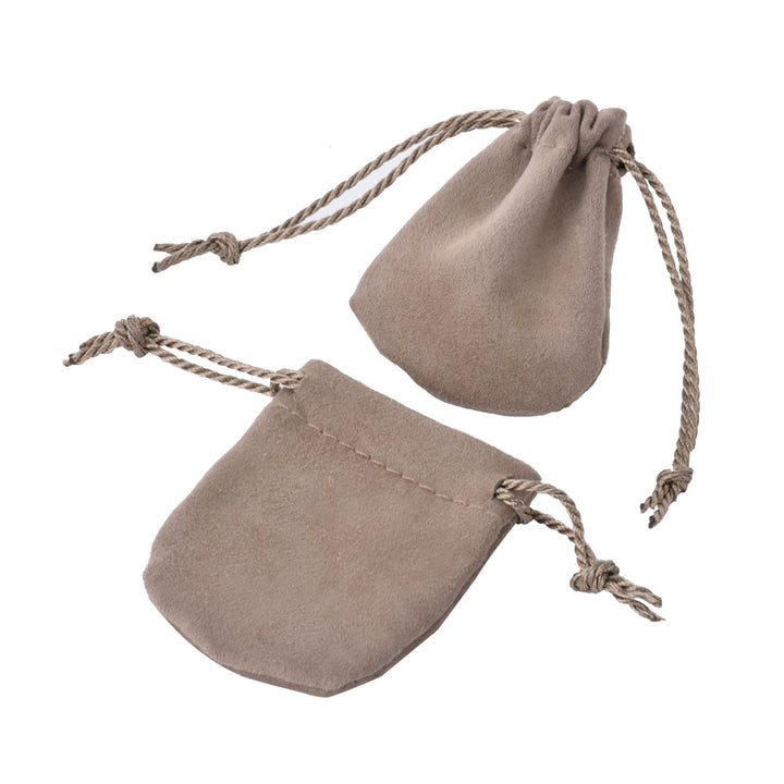 High-End Elegant Soft Touch Multi Colors Jewelry Package Velvet Pouch With Ribbon