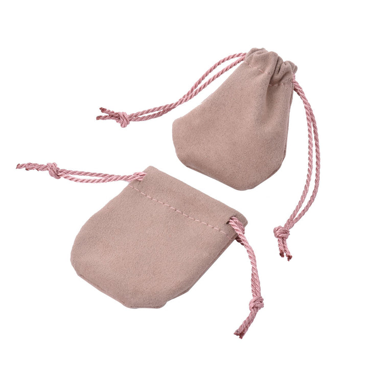 High-End Elegant Soft Touch Multi Colors Jewelry Package Velvet Pouch With Ribbon
