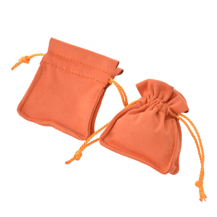 New Design Multi Colors Microfiber Material With Ribbon Jewelry Package Pouches