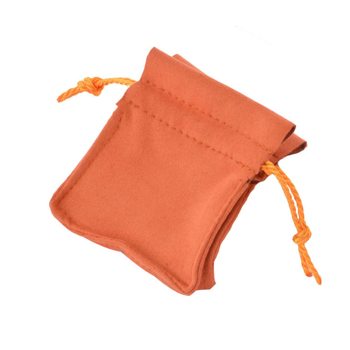 New Design Multi Colors Microfiber Material With Ribbon Jewelry Package Pouches