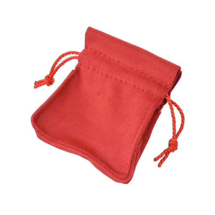New Design Multi Colors Microfiber Material With Ribbon Jewelry Package Pouches