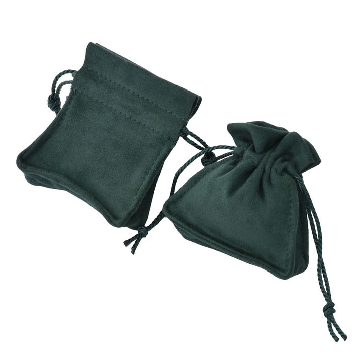 New Design Multi Colors Microfiber Material With Ribbon Jewelry Package Pouches