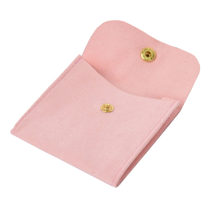 New Design Luxury Multi Colors Jewelry Package Microfiber Pouch With Button