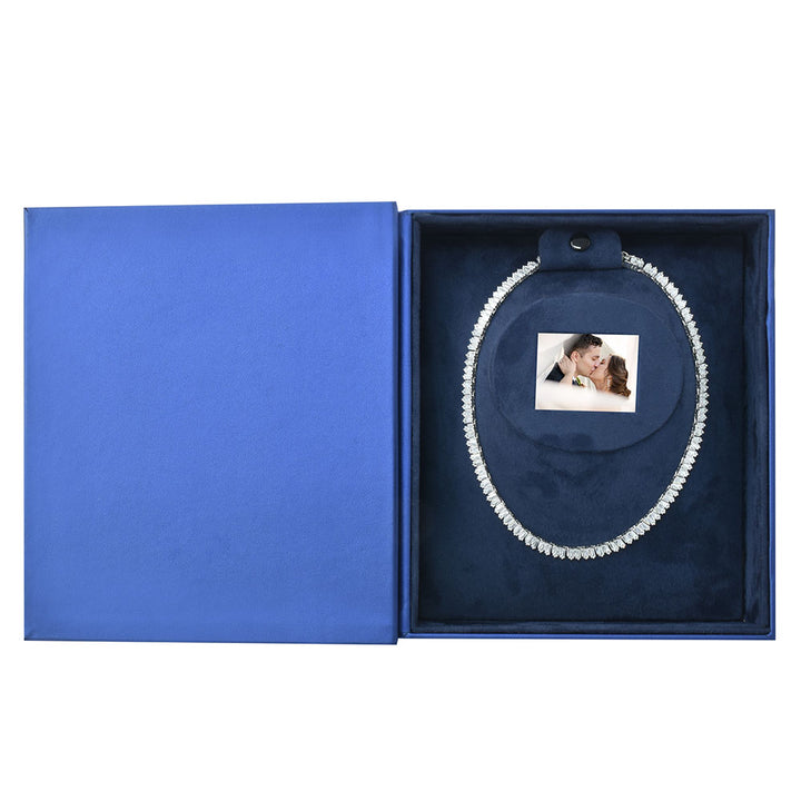 High-End New Design Book Shaped Jewelry Package Video Box Necklace Box For Wedding