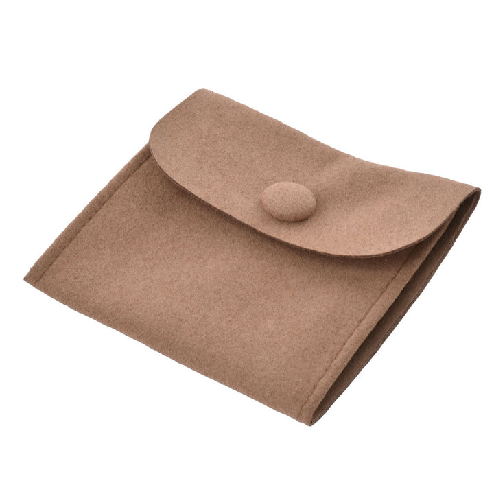 New Design Luxury Multi Colors Jewelry Package Microfiber Pouch With Button