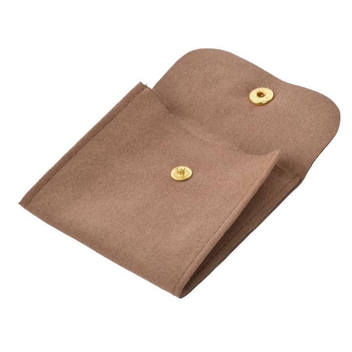 New Design Luxury Multi Colors Jewelry Package Microfiber Pouch With Button