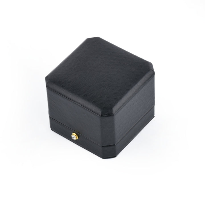 Black LED Jewelry Box, Square Velvet Wedding Gift Box for Proposal Engagement Wedding