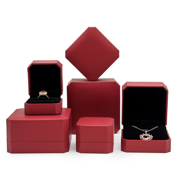 Creative Filling Paper Octagonal Jewelry Box Ring Pendant Bracelet Set Box Packaging