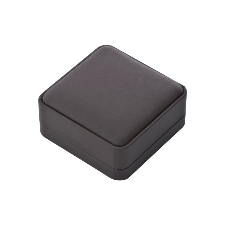 High-End Elegant Black Round Corner PU Materials Jewelry Package Boxes For Wedding