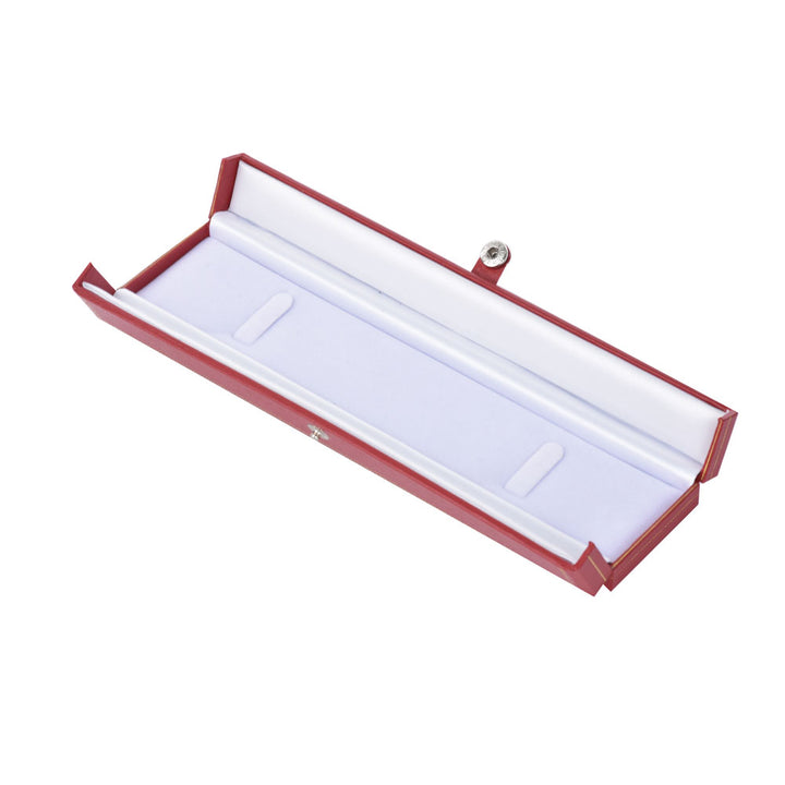 Luxury Elegant Multi Color Jewelry Leatherette Box With Gold Trim Button For Wedding Display