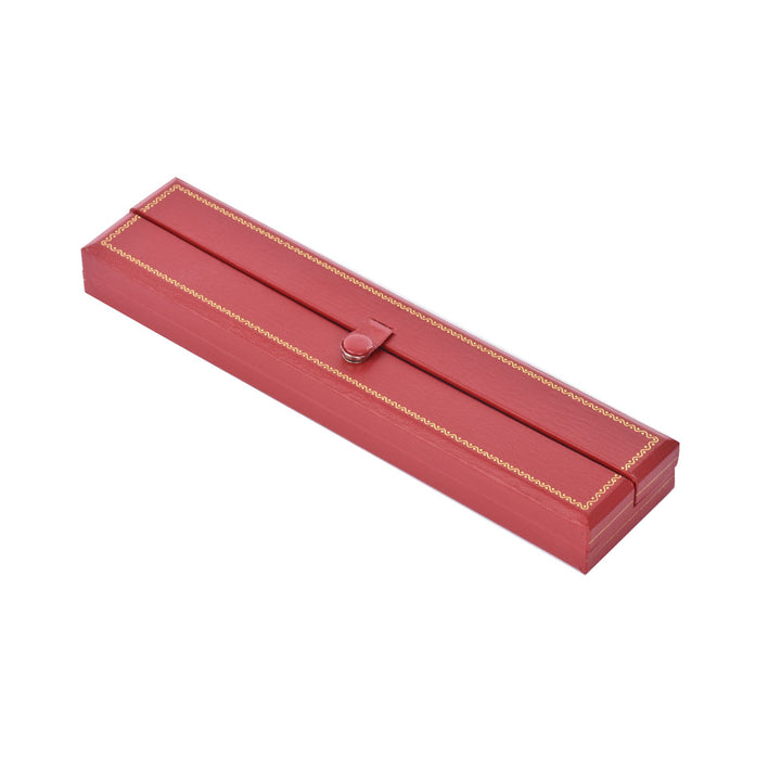 Luxury Elegant Multi Color Jewelry Leatherette Box With Gold Trim Button For Wedding Display