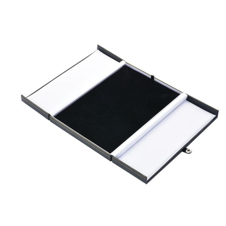 Luxury Elegant Multi Color Jewelry Leatherette Box With Gold Trim Button For Wedding Display