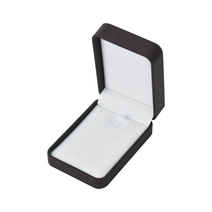 High-End Elegant Black Round Corner PU Materials Jewelry Package Boxes For Wedding