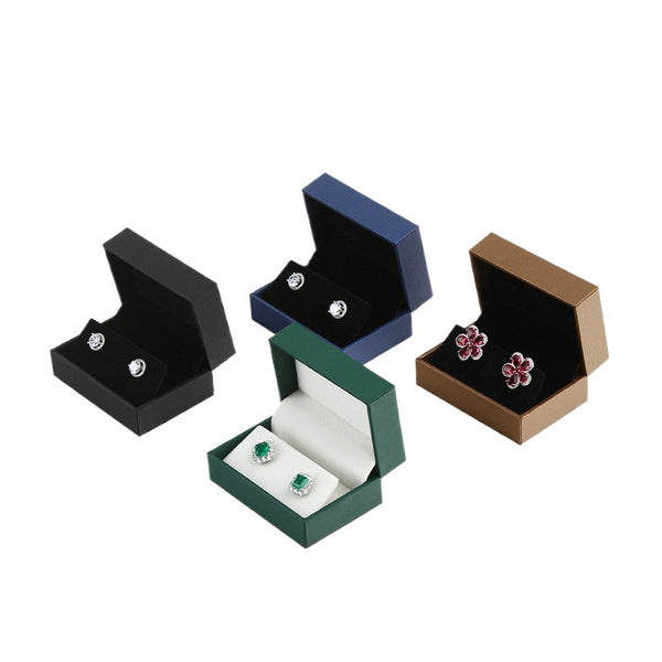 New Leather-filled Paper Jewelry Box, Special Jewelry Packaging Box for Earrings, Jewelry Storage Box Can Be Marked with Logo.