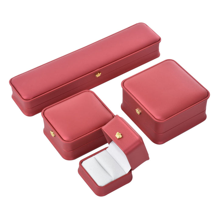 Multi Colors Elegant Waist Collection PU Jewelry Box With Button