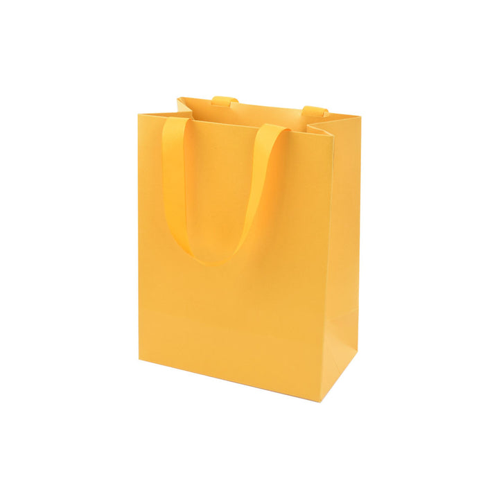 High-End Elegant Yellow Color Jewelry Package Box Set With Paper Bag