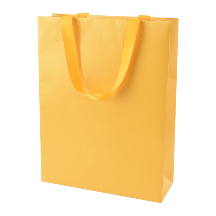 High-End Elegant Yellow Color Jewelry Package Box Set With Paper Bag
