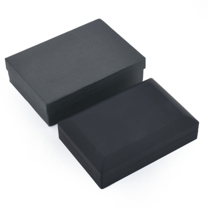 Popular Selling Black Square Shaped Jewelry Box With LED Light For Proposal, Engagement Or Wedding