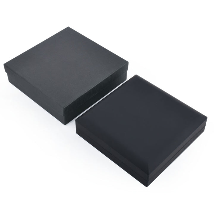 Popular Selling Black Square Shaped Jewelry Box With LED Light For Proposal, Engagement Or Wedding