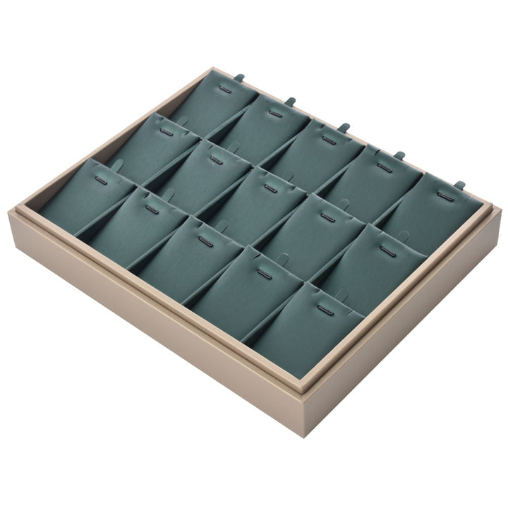 Square Shaped Multi Color Earring Pendant Jewelry Trays For Display
