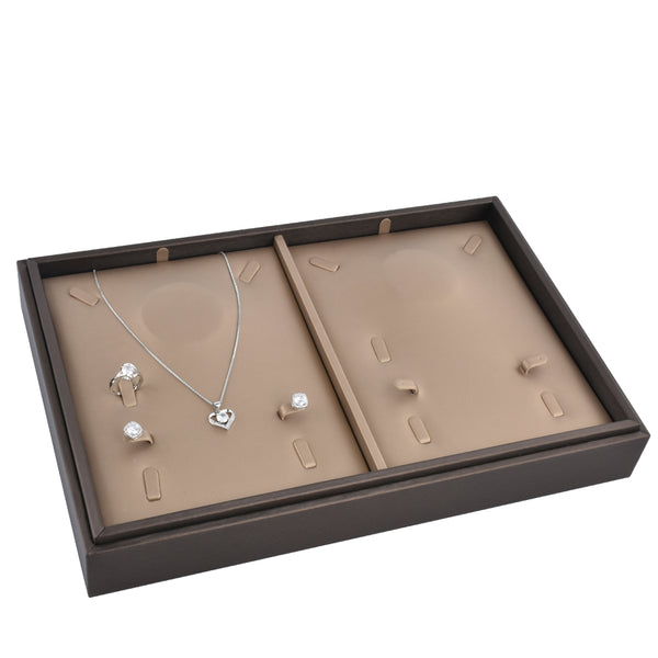 Best Selling Soft PU Materials Necklace Trays for Jewelrys Display
