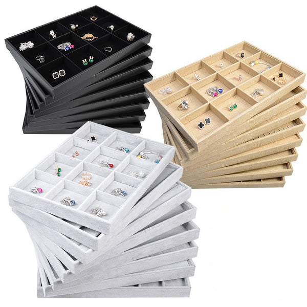 Jewelry Tray Storage Box Ring Necklace Pendant Bracelet Bracelet Earrings Large Capacity Jewelry Display Tray