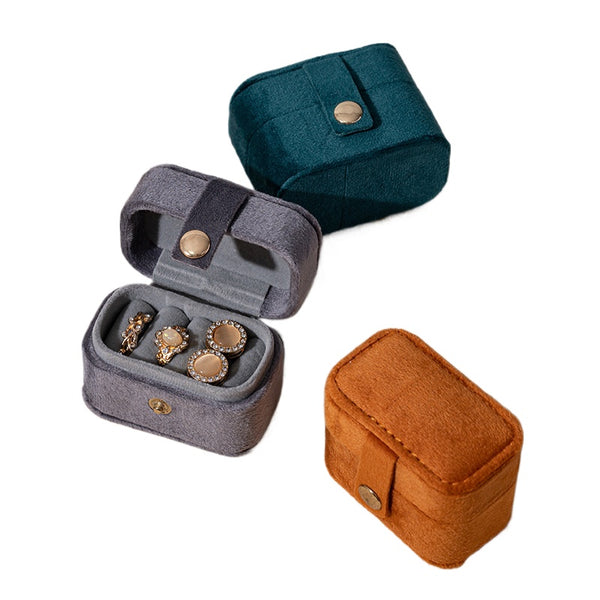 Small Mini Ring Portable Earrings Earrings Jewelry Box Ring Storage Box, Square Jewelry Storage Box