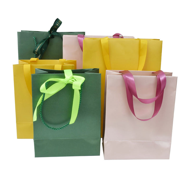 Elegant Luxury Green Color Jewelry Package Box Set With Multi Color GPaper Bag
