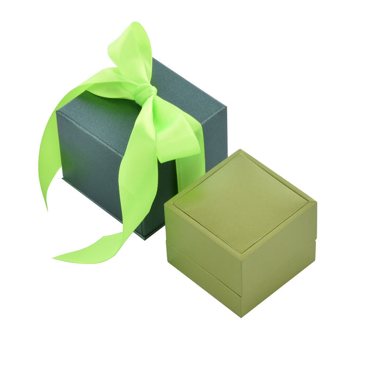Elegant Luxury Green Color Jewelry Package Box Set With Multi Color GPaper Bag