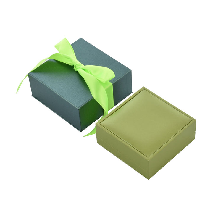 Elegant Luxury Green Color Jewelry Package Box Set With Multi Color GPaper Bag
