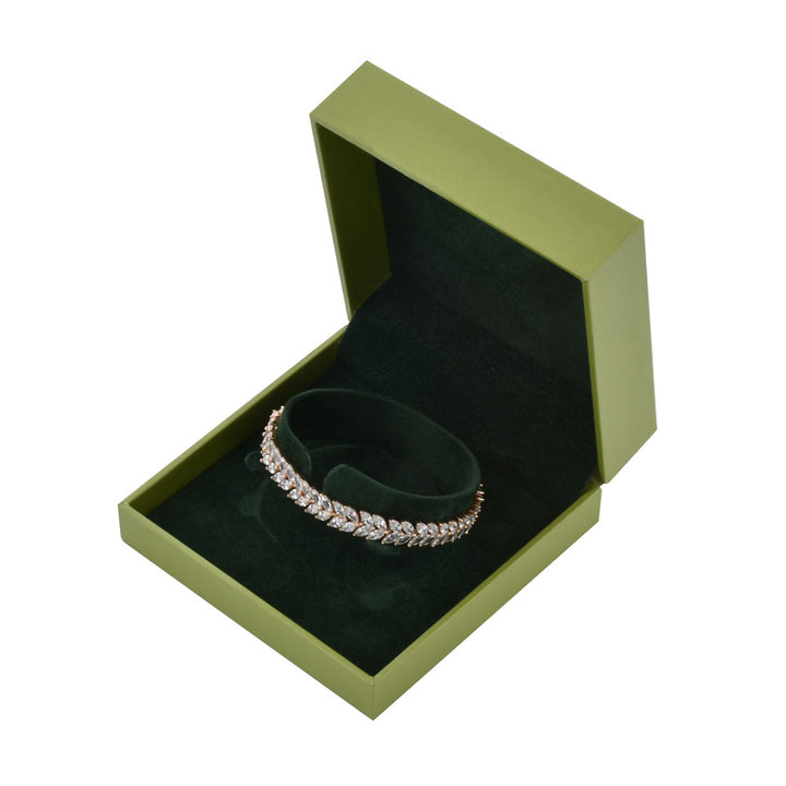 Elegant Luxury Green Color Jewelry Package Box Set With Multi Color GPaper Bag