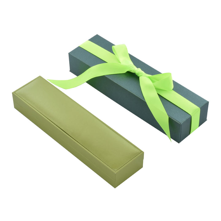 Elegant Luxury Green Color Jewelry Package Box Set With Multi Color GPaper Bag