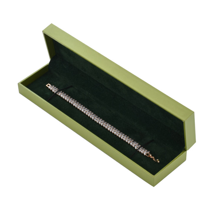 Elegant Luxury Green Color Jewelry Package Box Set With Multi Color GPaper Bag