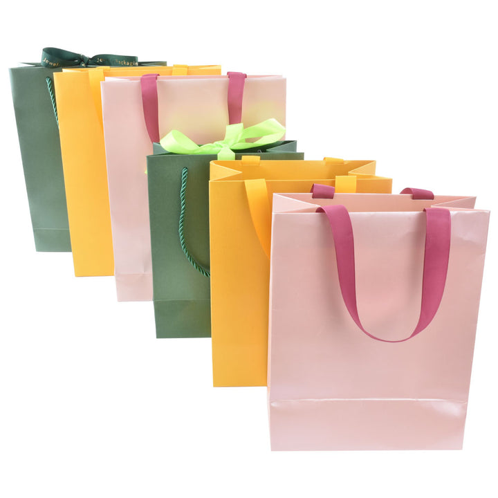 Elegant Luxury Green Color Jewelry Package Box Set With Multi Color GPaper Bag