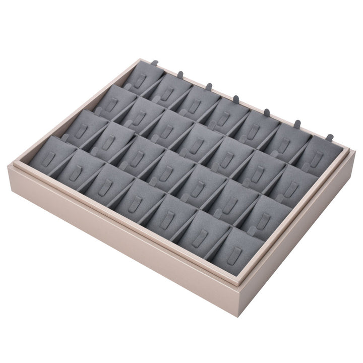 Best Selling Soft PU Materials Ring Hoop Trays For Jewelrys Display