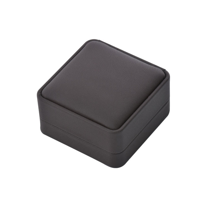 High-End Elegant Black Round Corner PU Materials Jewelry Package Boxes For Wedding