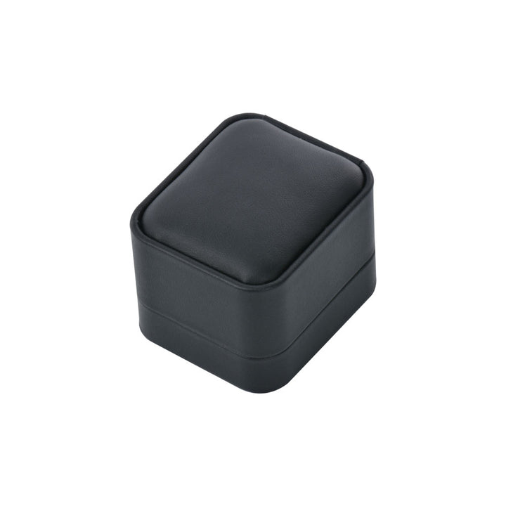 High-End Elegant Black Round Corner PU Materials Jewelry Package Boxes For Wedding