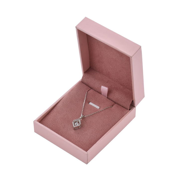 Romantic Luxury Pink Color Jewelry Package Box Set With Paper Bag