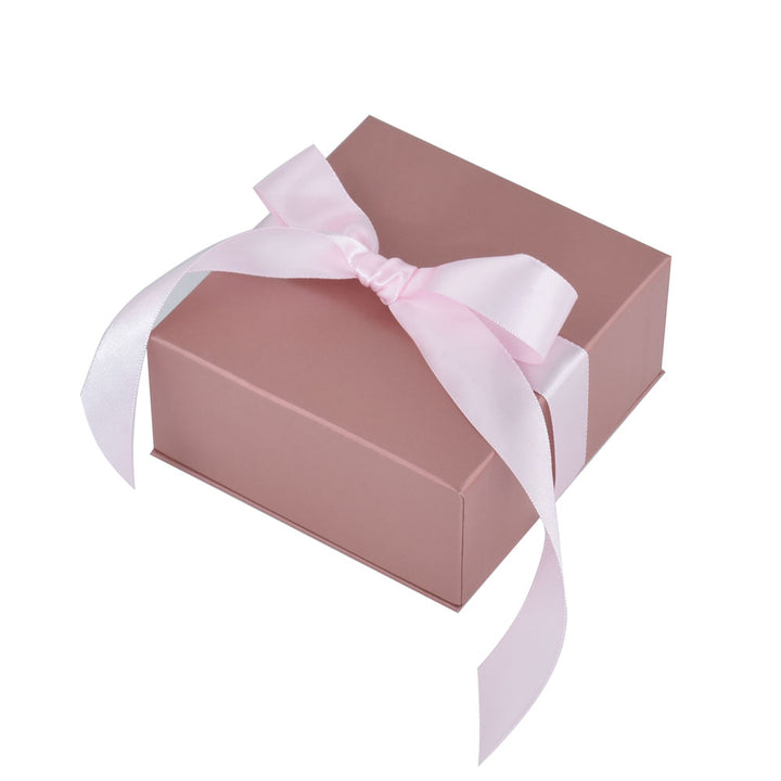 Romantic Luxury Pink Color Jewelry Package Box Set With Paper Bag
