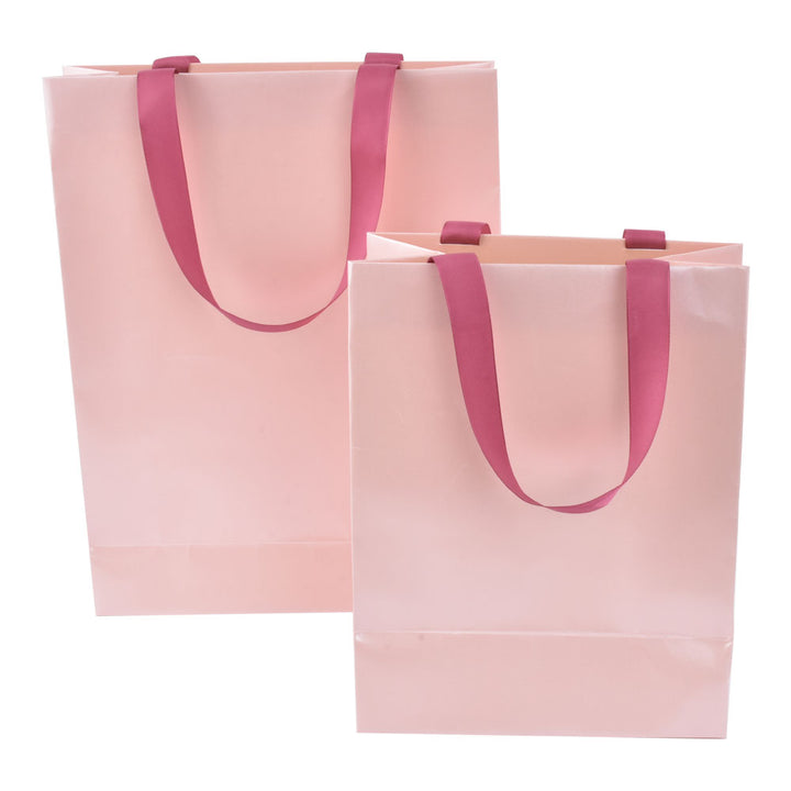 Romantic Luxury Pink Color Jewelry Package Box Set With Paper Bag
