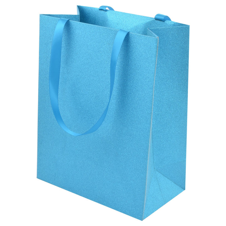 Elegant Light Blue Color Jewelry Package Cardboard Box With Pouch And Paper Bag