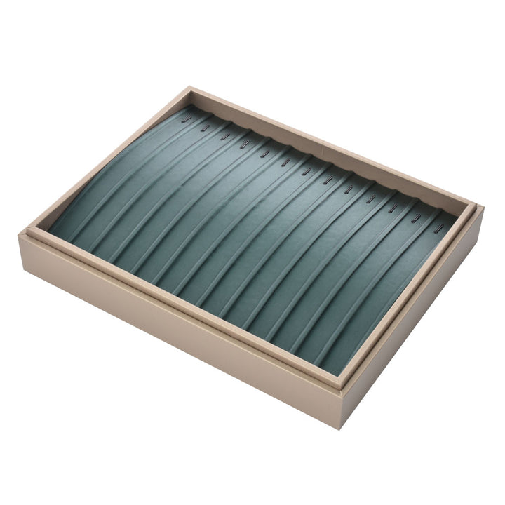 Multi Color Customized PU Materials Long Bracelet Jewelry Trays For Counter Display